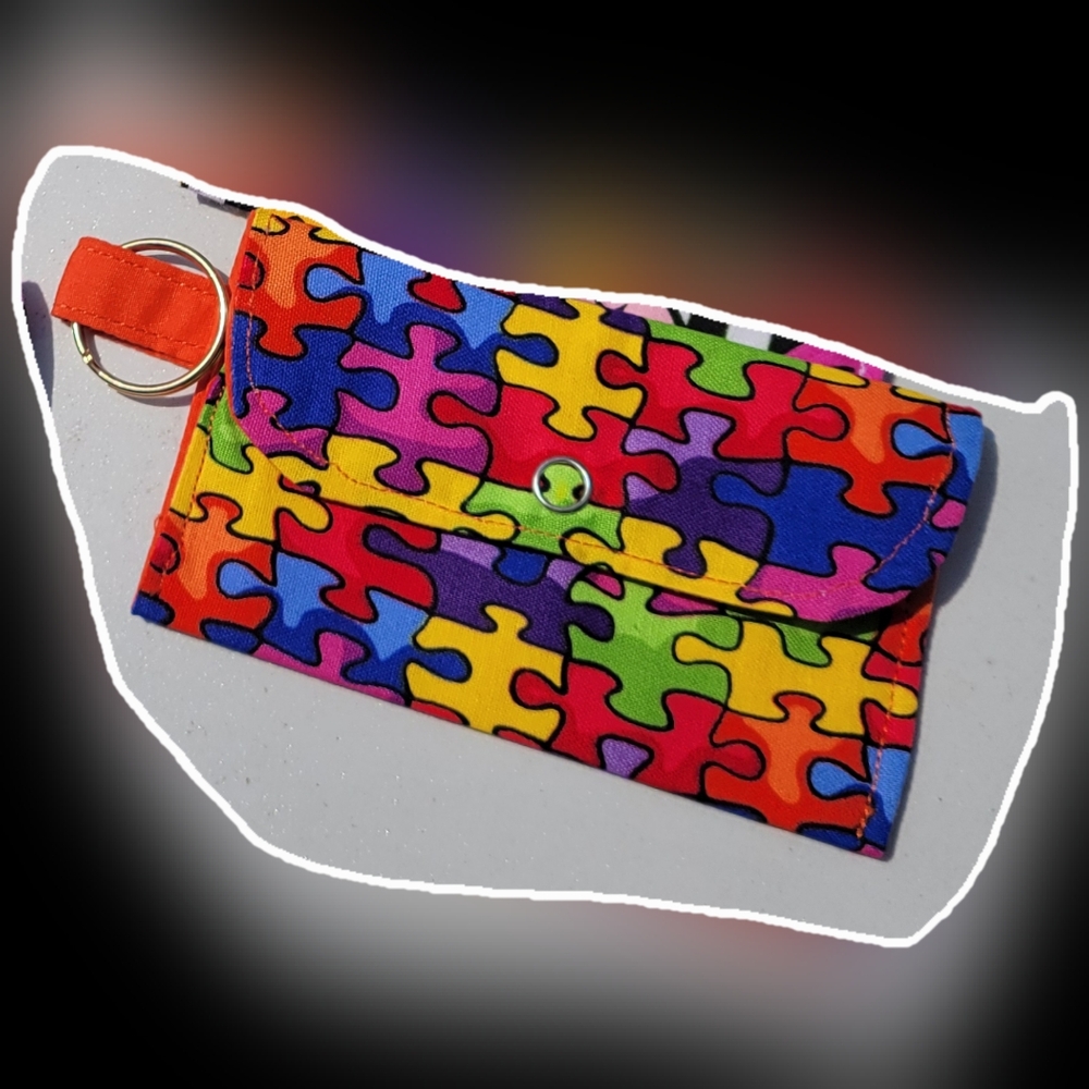 Colorful Puzzle Piece Kids Toy Pouch